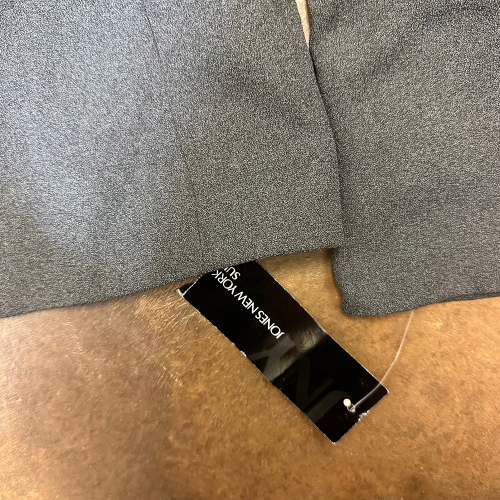 Jones New York Suit Blazer Career Office Button Front Gray Size 10 - Picture 4 of 5